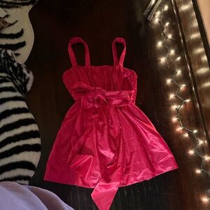 Maeve Pink Satin Dress